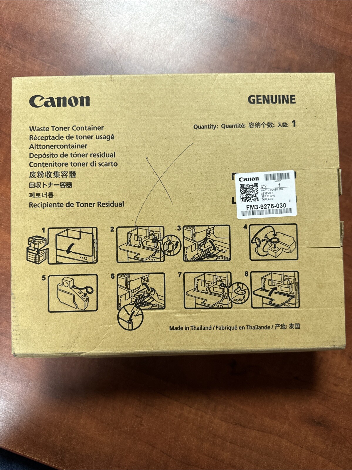 GENUINE CANON FM3-9276-030 | WT-101 WASTE Toner IMAGERUNNER 2520/2525 New