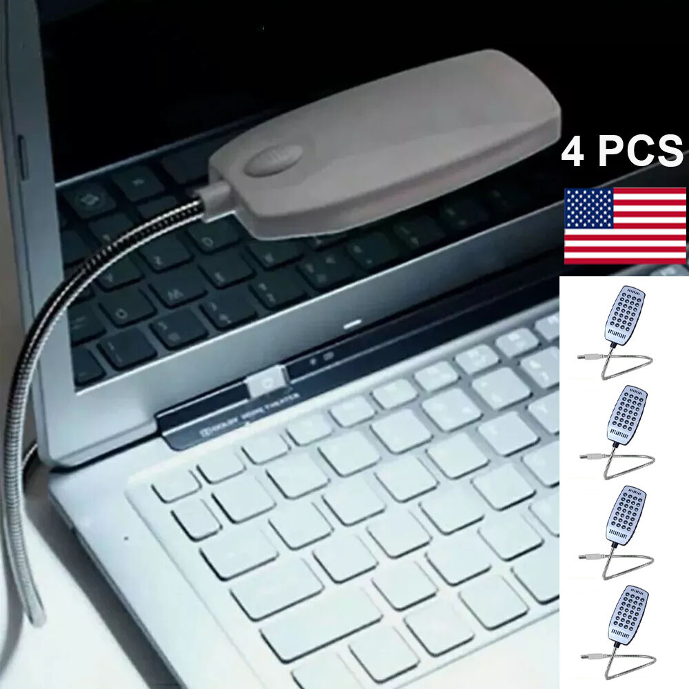 4Pcs 28LED USB Light Flexible Computer Notebook Laptop PC Desk Reading Lamp