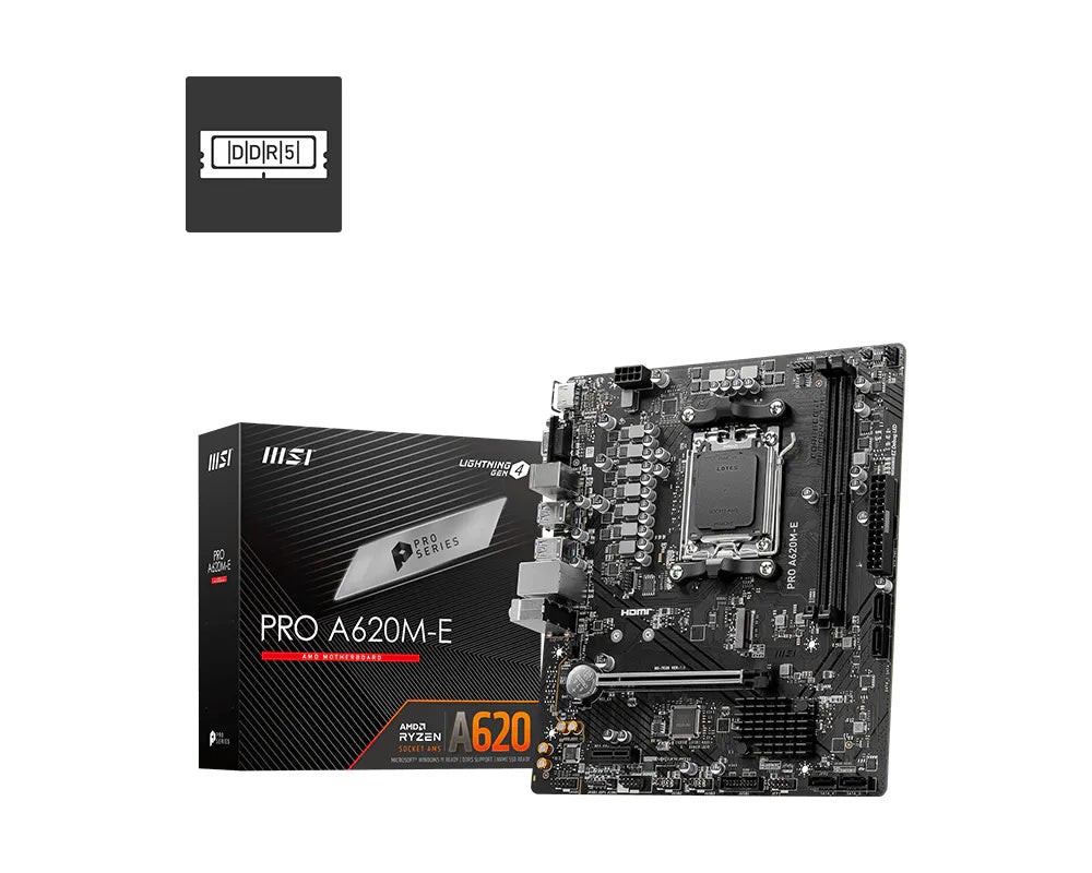 MSI PRO A620M-E Motherboard — New | 3-Year Manufacturer's Warranty