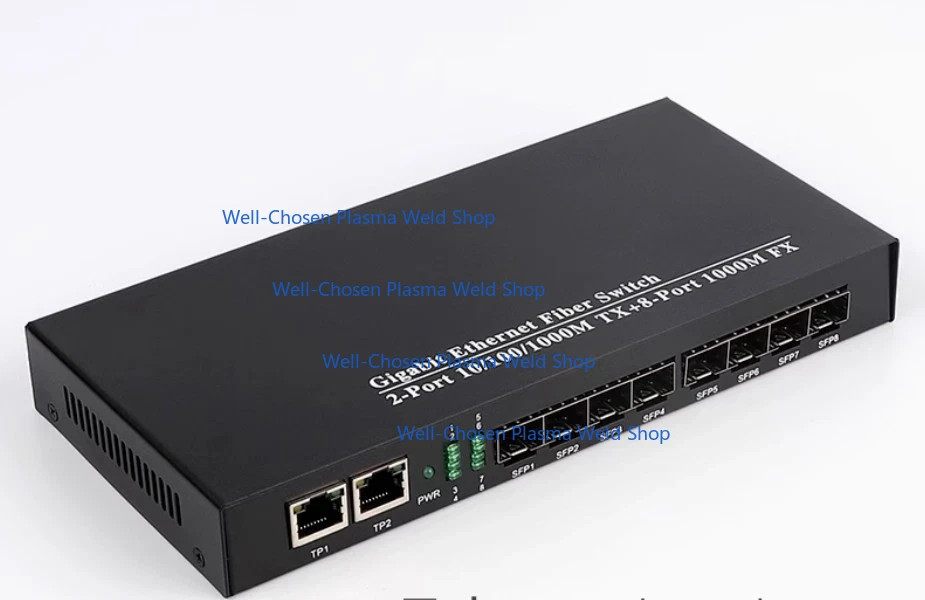 10/100/1000M TX RJ45 & 8 Port 1000M FX SFP 2 Port Gigabit Ethernet Fiber Switch