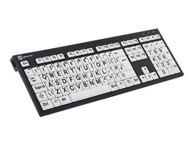 Logic Keyboard XL Print Black Keyboard QWERTZ Keyboard QWERTZ LKB-LPBW-BJPU-DE
