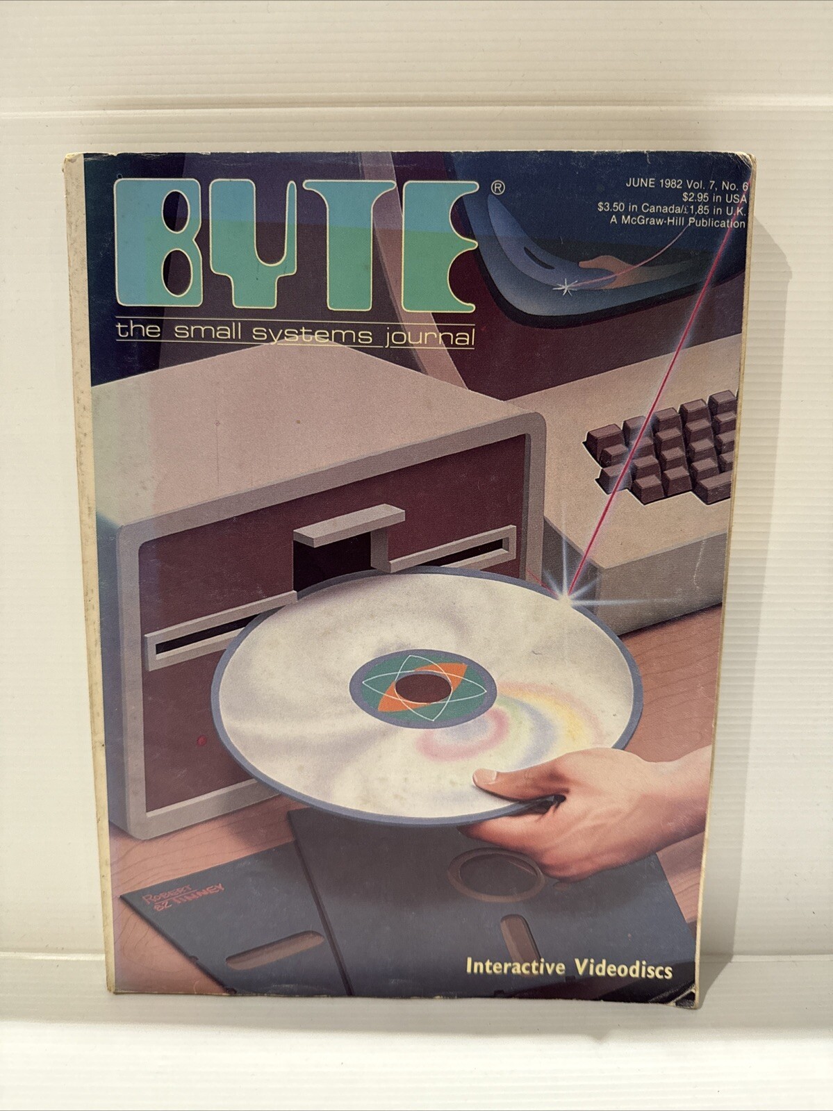 1982 JUNE BYTE MAGAZINE - INTERACTIVE VIDEODISCS COMPUTERS Volume 7 Number 6