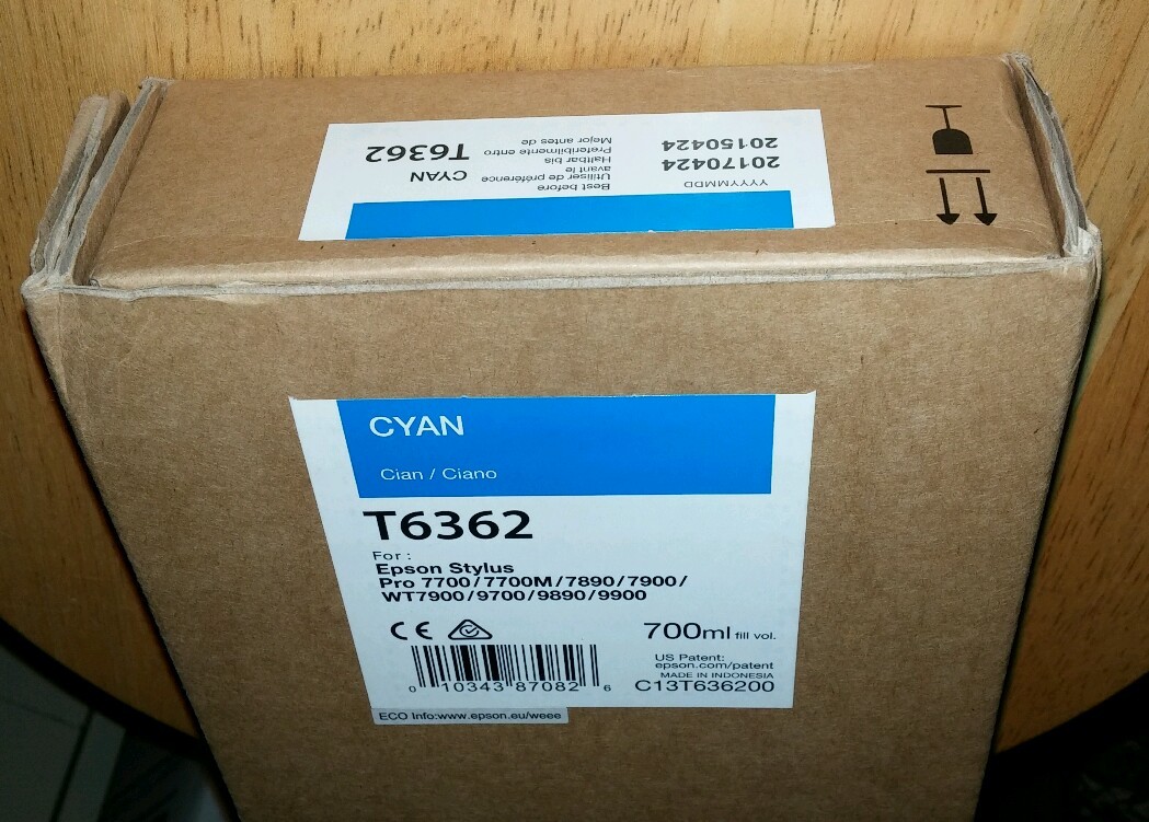 12-2018 NEW EPSON T6362 Cyan Ink 700ml for Stylus Pro 7890/7900/9890/9900