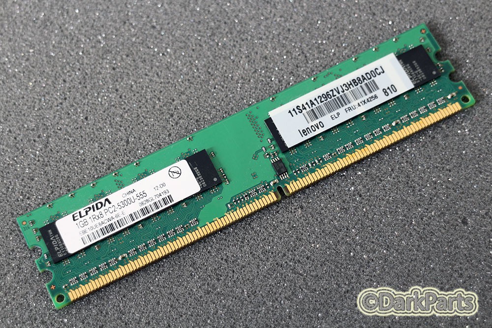 Elpida EBE10UE8ACWA-6E-E PC2-5300U-555 1GB Memory RAM