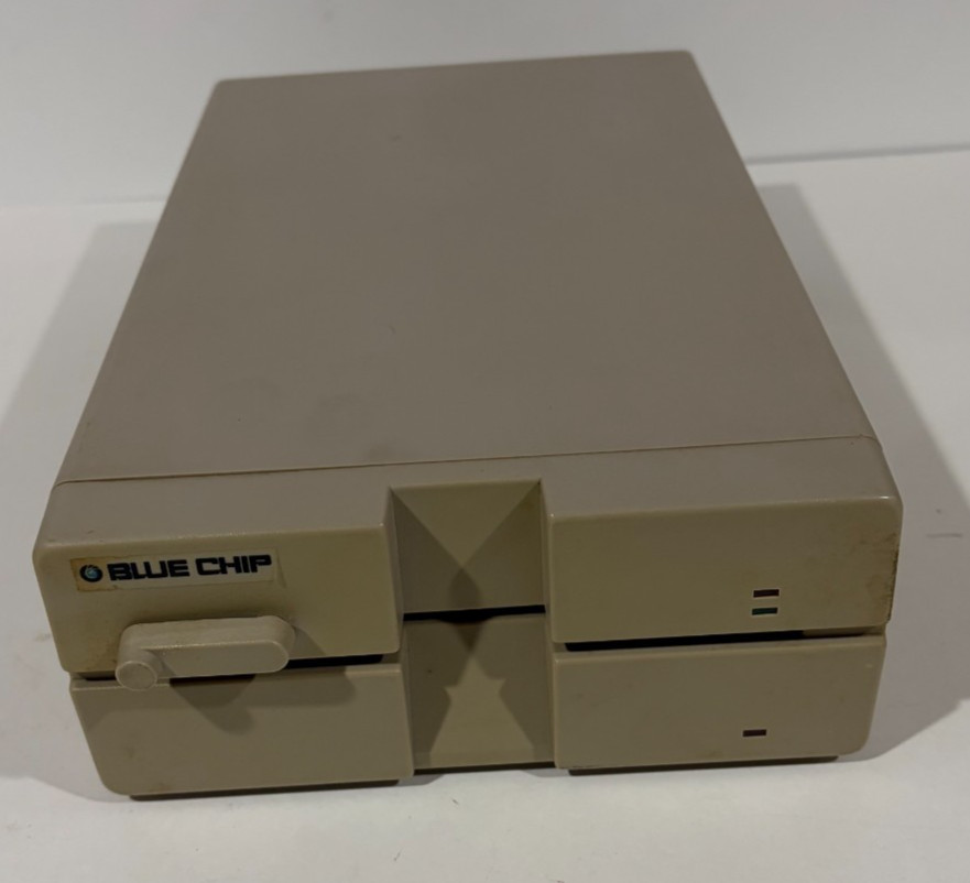 Vintage Blue Chip Disk Drive BCD/5.25 Floppy Drive No Power Adapter