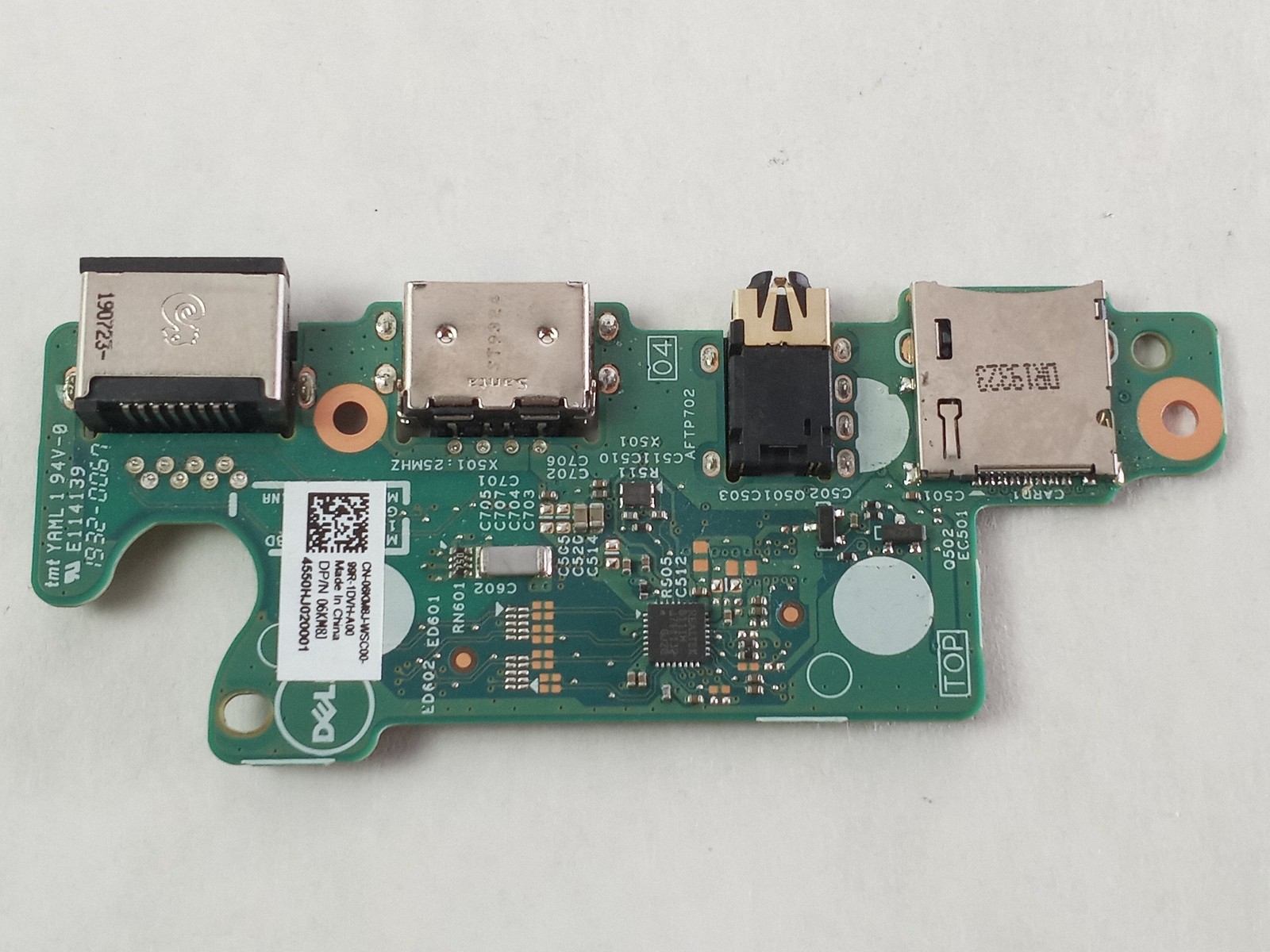 Dell Vostro 5490 Laptop Right-side IO Circuit Board w/ SD Slot/Audio/USB Port