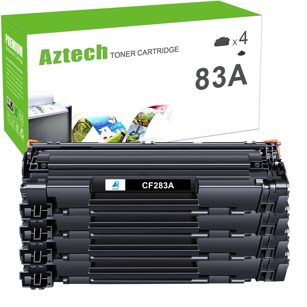 4PK CF283A 83A Toner Cartridge for HP 83A LaserJet M127fn M127fp M127fw M127fs