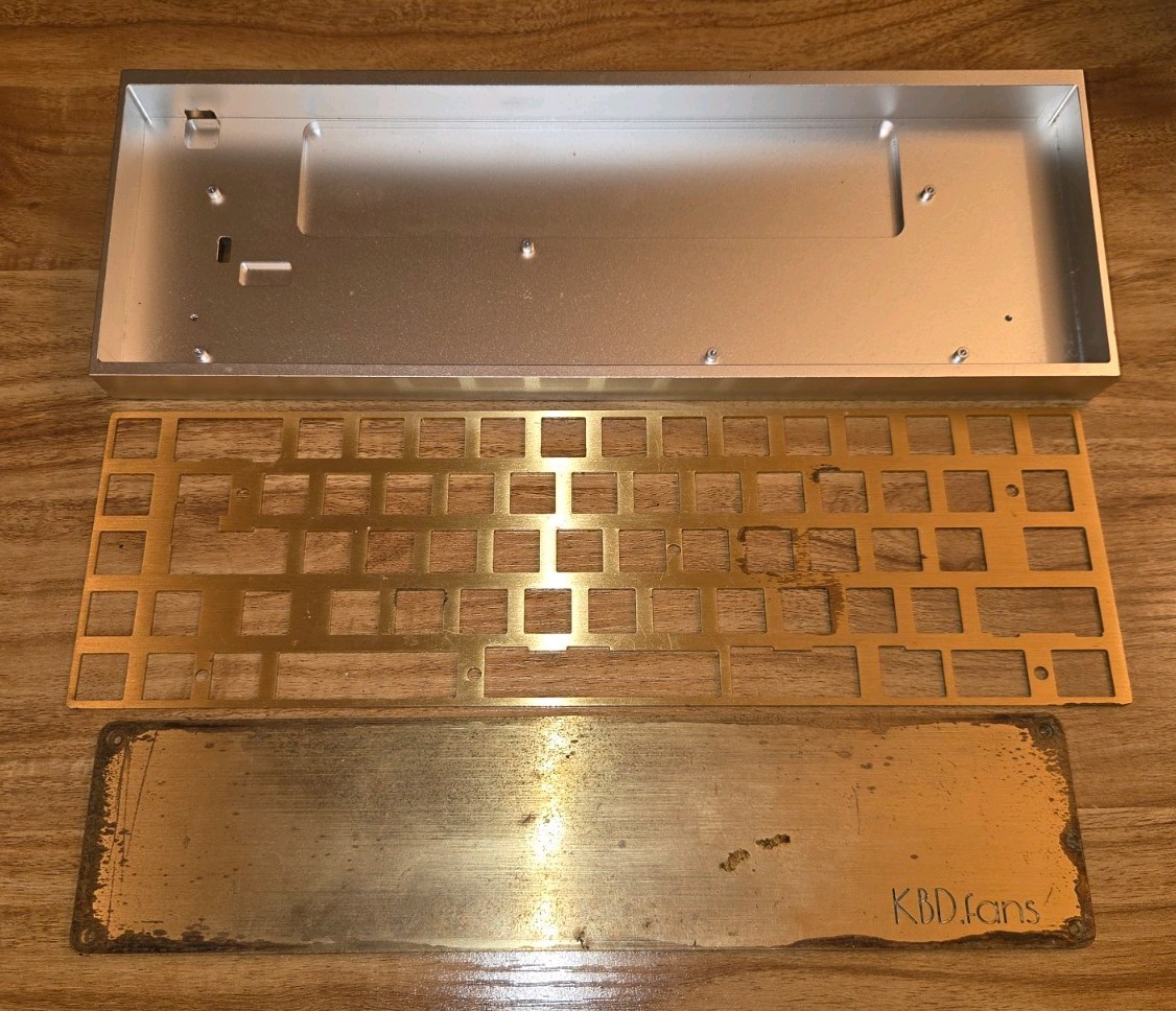 KBDfans Tofu65 Custom Mechanical Keyboard DIY Kit, Silver/Brass