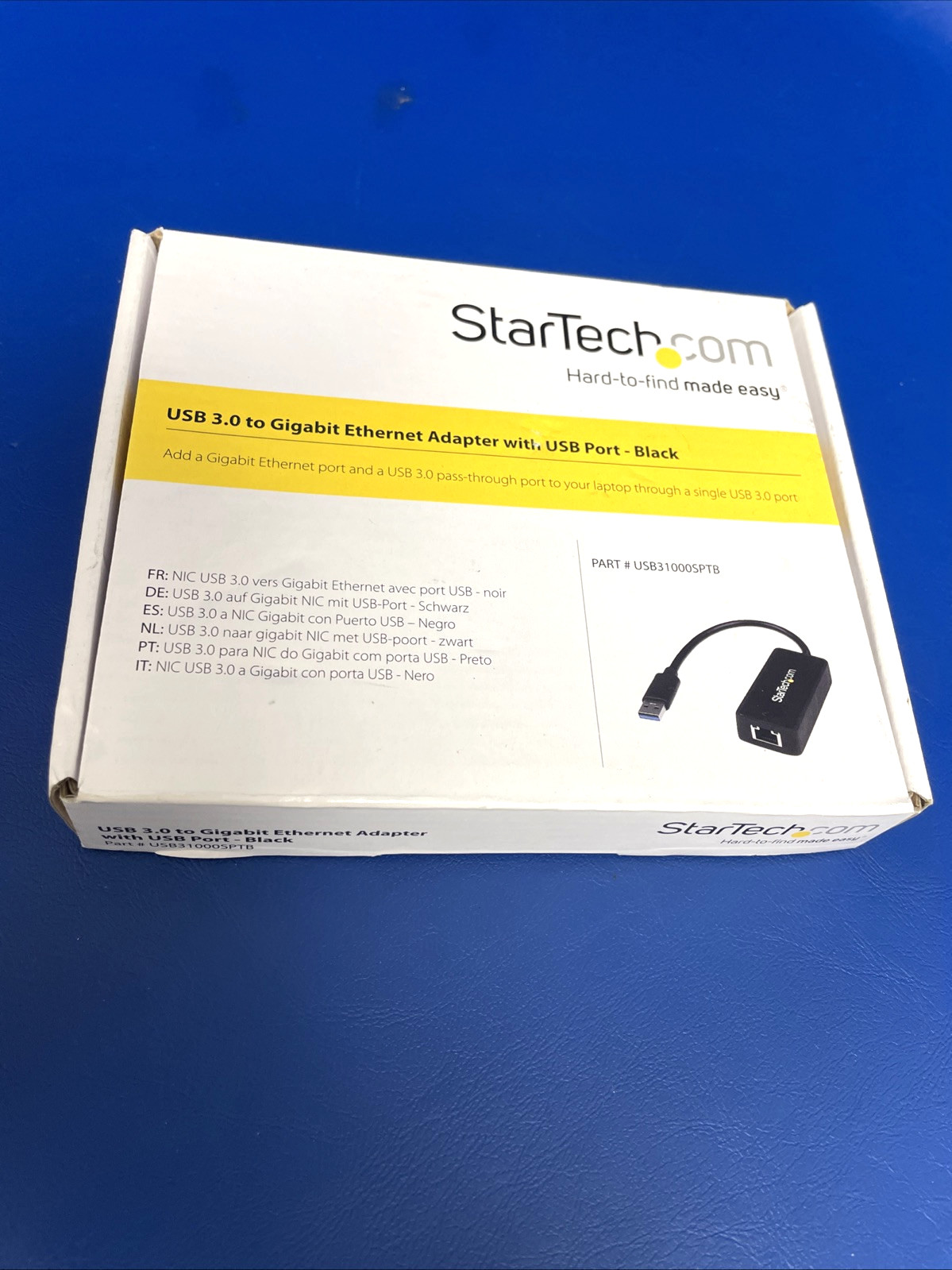 NEW StarTech USB31000SPTB USB 3 To Gigabit Ethernet Adapter