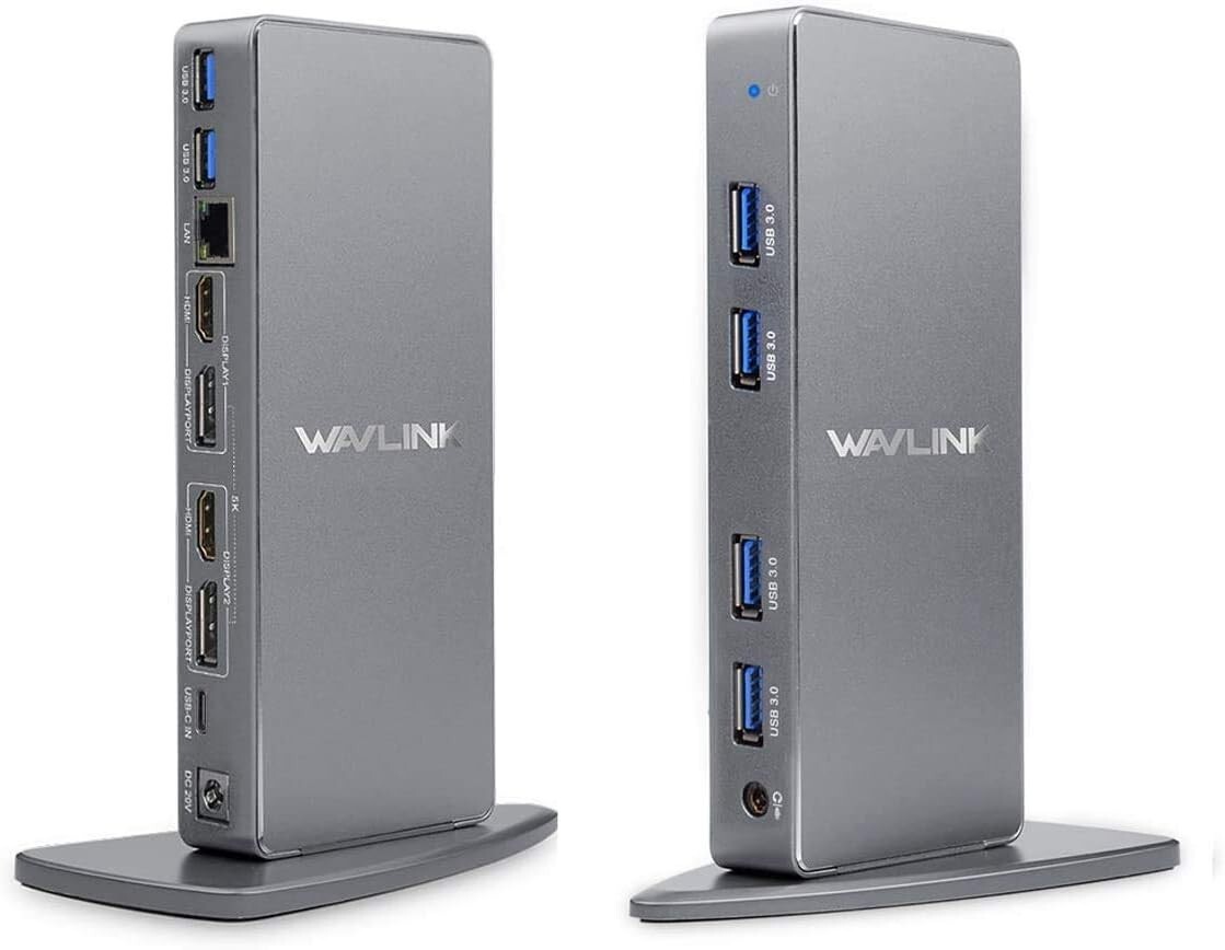 WavLink WL-UG69DK7 USB-C Dual 5K Universal Dock Station 14-In-1