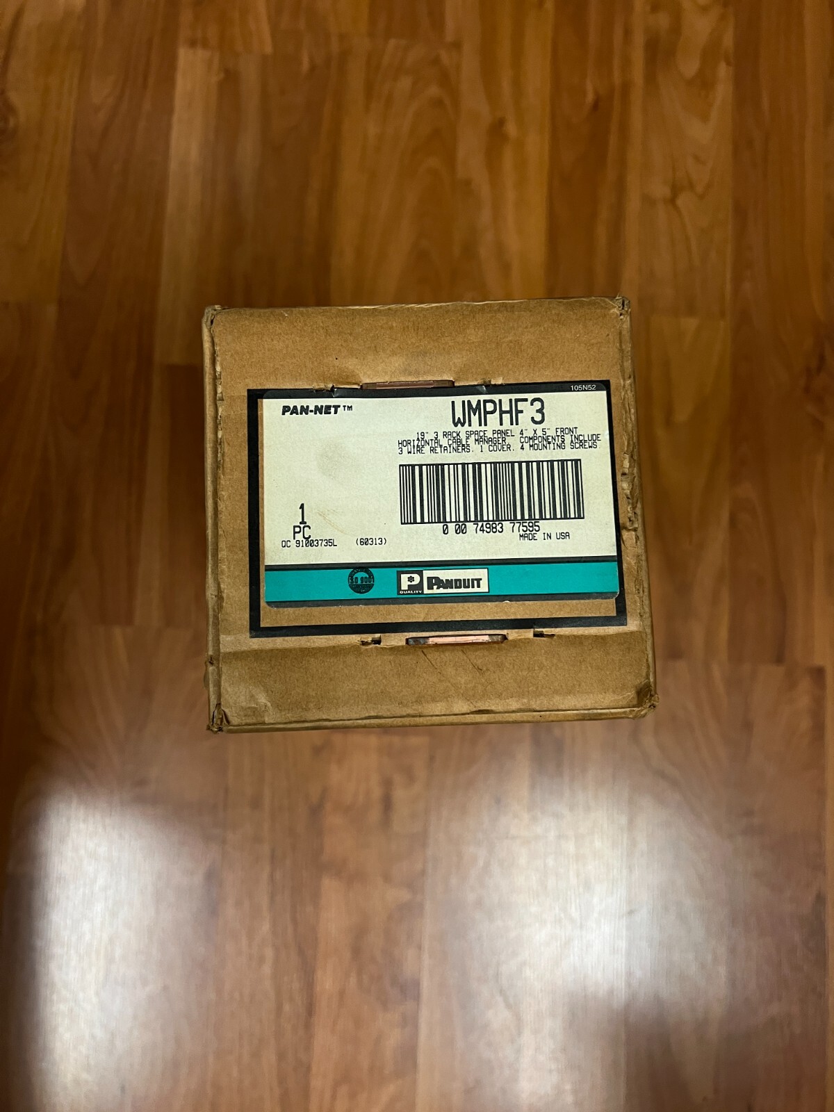 NIB - Panduit WMPHF3 Horizontal Cable Manager 19” 3 RU Panel NMF3 Wire Manager