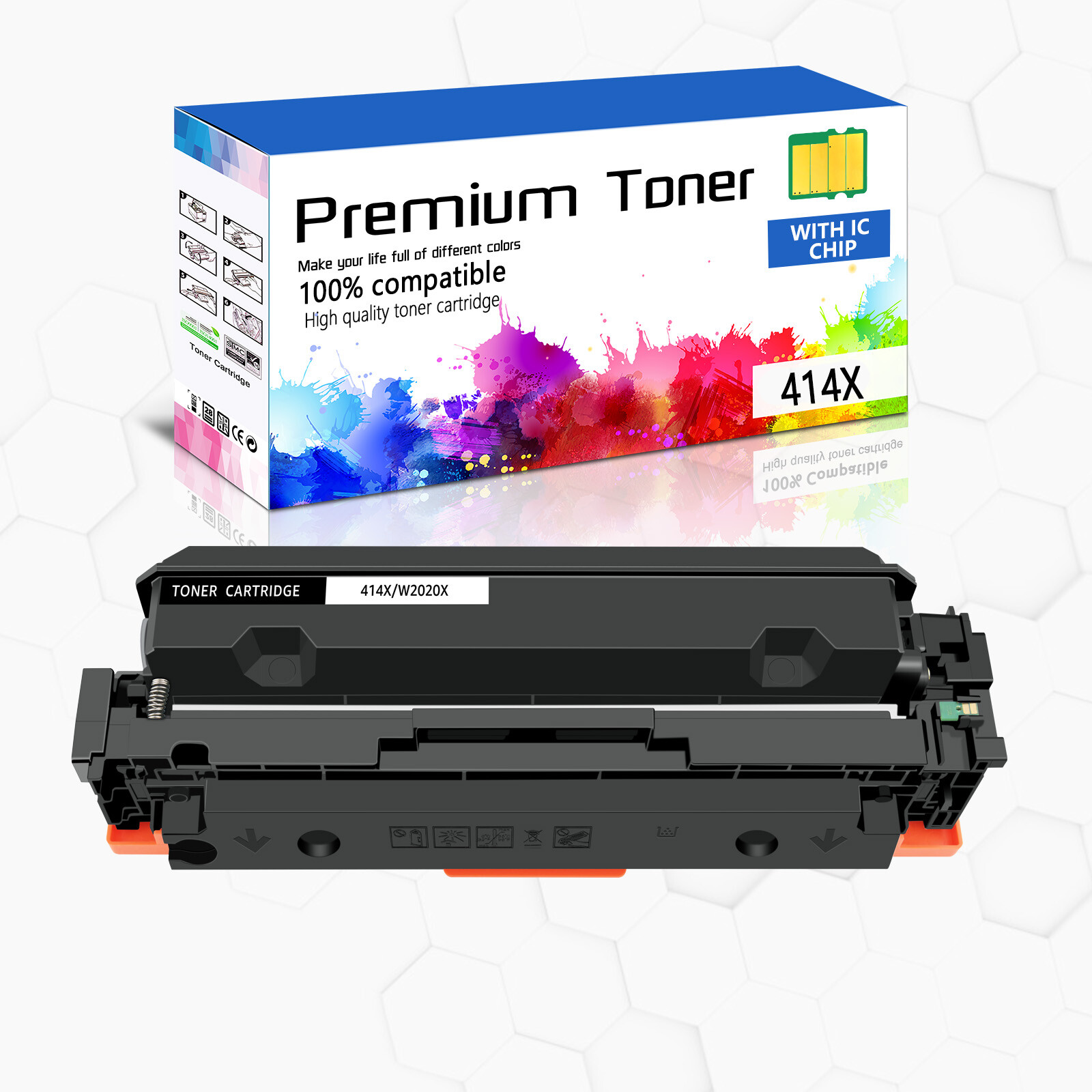 1-10PK W2020X Toner Cartridge with HP 414X LaserJet Enterprise M455dn M480f Lot