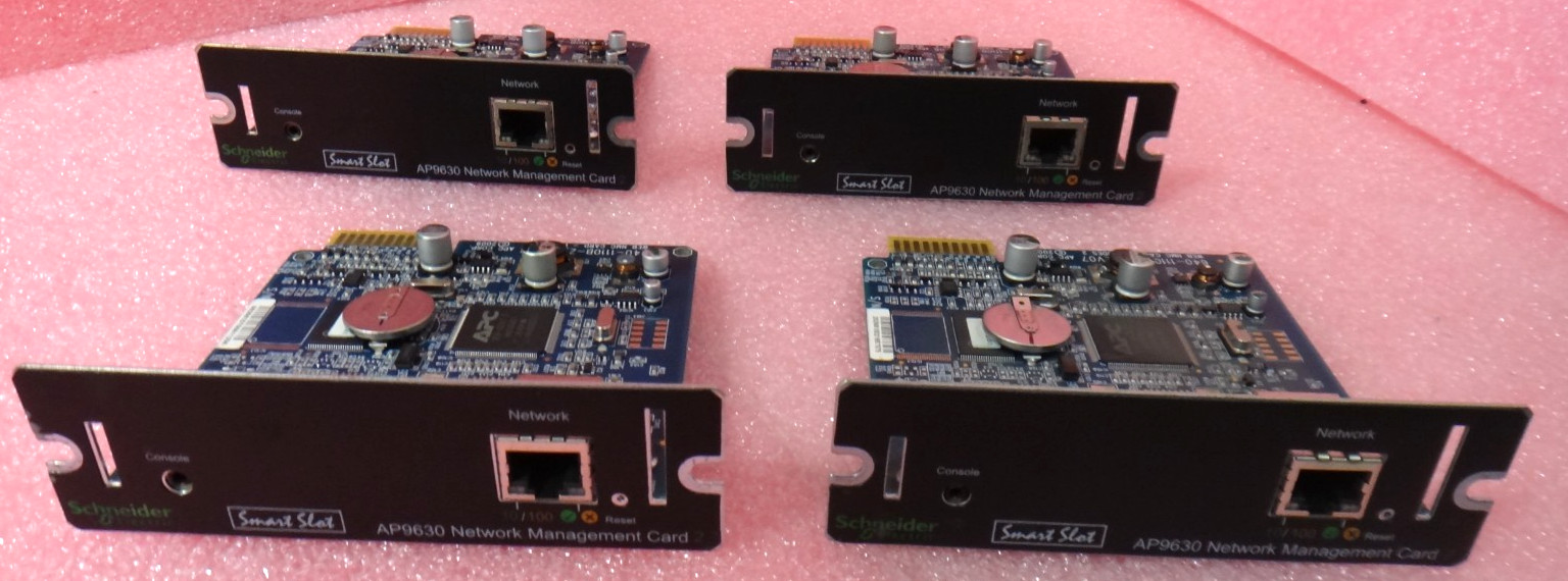 Lot of 4 Schneider AP9630 Network Management Card 2