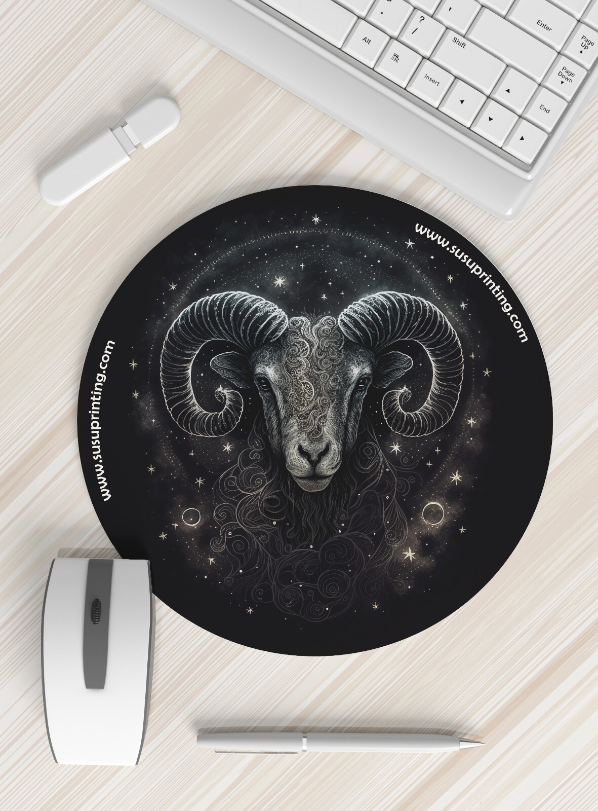 Zodiac,Constellation,Astrology Themes Gaming Mouse Pads
