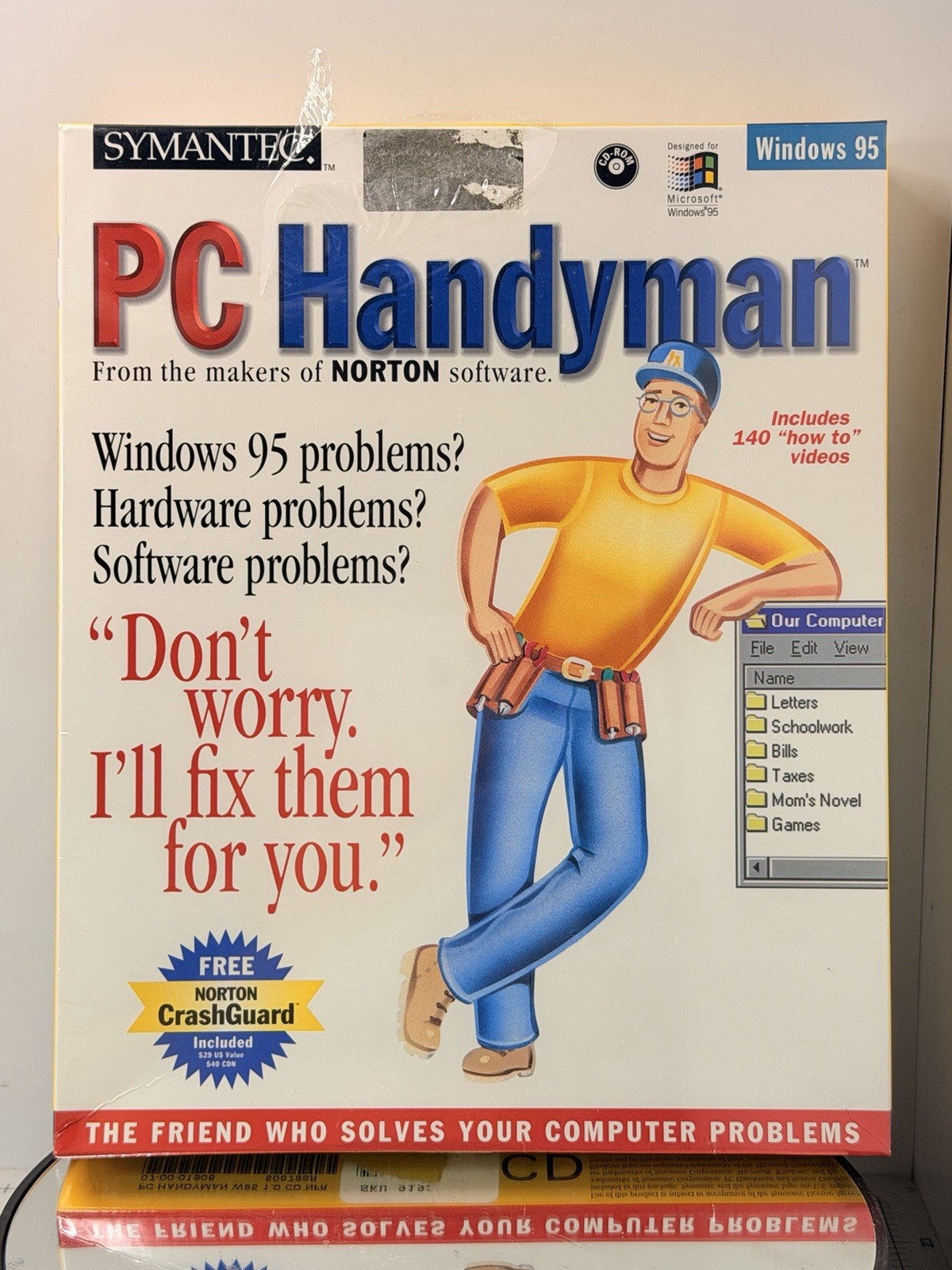 Symantec PC Handyman Vintage Windows 95 Software Sealed Box Norton 