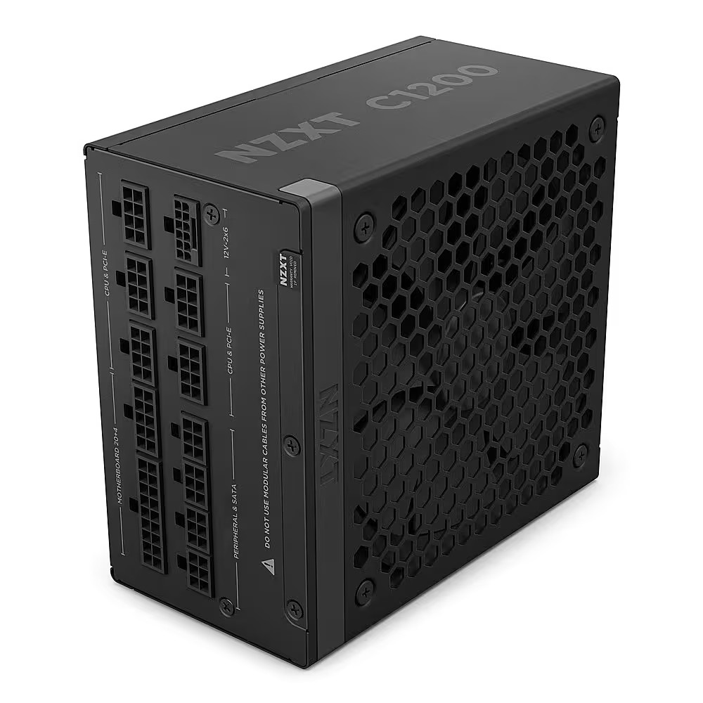 NZXT - C 1200W ATX 3.1 80 Plus Gold Fully Modular Power Supply - Black