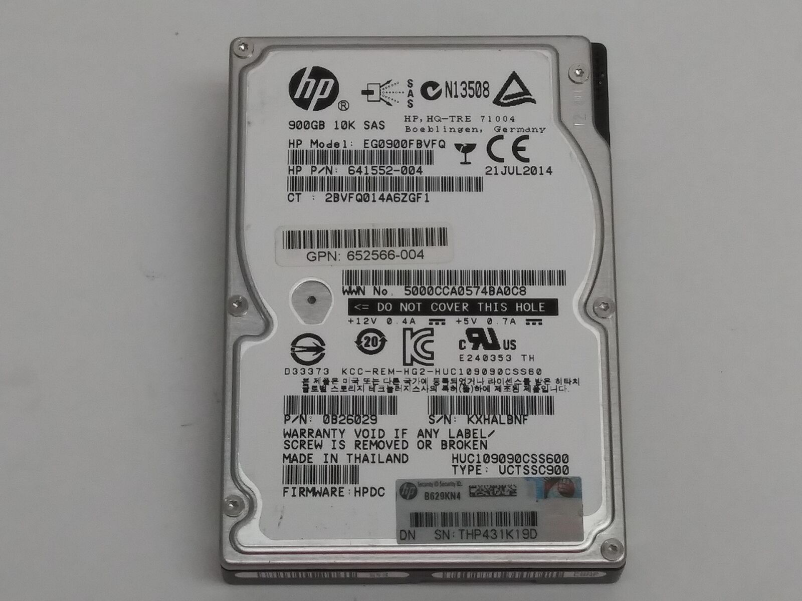 Hitachi HP HUC109090CSS600 900 GB 2.5