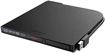 BUFFALO BRXL-PT6U2V-BKD BDXL Portable Blu-ray Drive USB2.0 Slim Black Used Japan