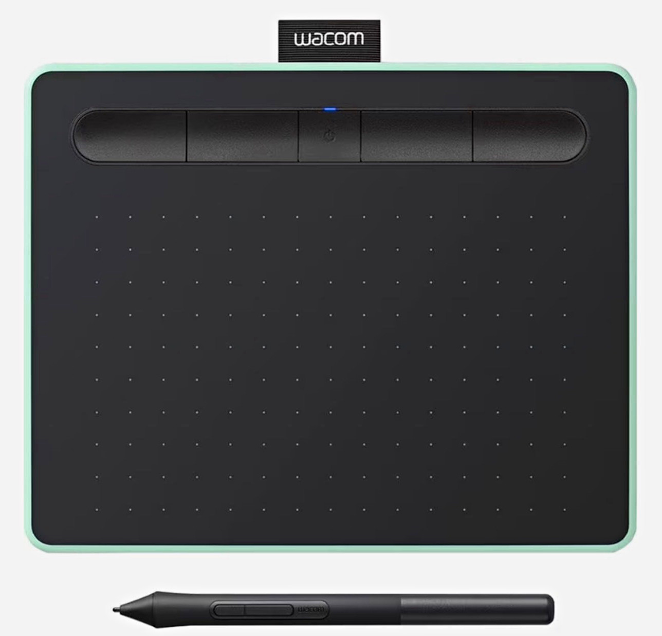 Wacom Graphics Drawing Tablet w/ Stylus Pen, USB Cable, Black/Mint Green