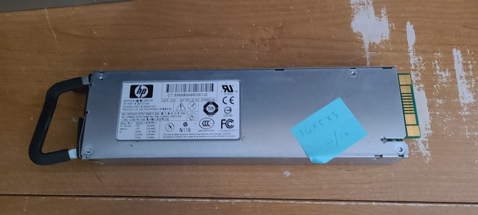 280127-001 Compaq 325 Watt Power Supply For Proliant Dl360 G3 Servers Tested Wor