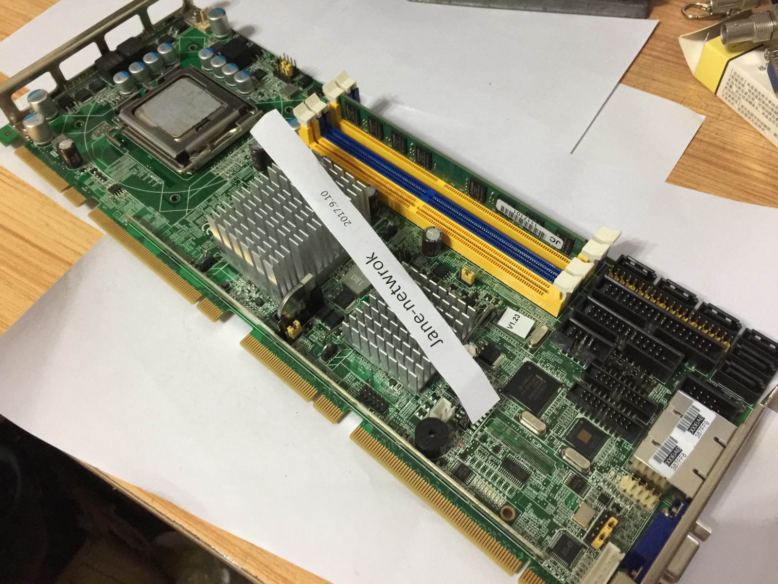 1PCS USED PCE-5124 REV A1 with CPU and RAM Fast Shipping By FedEx or DHL