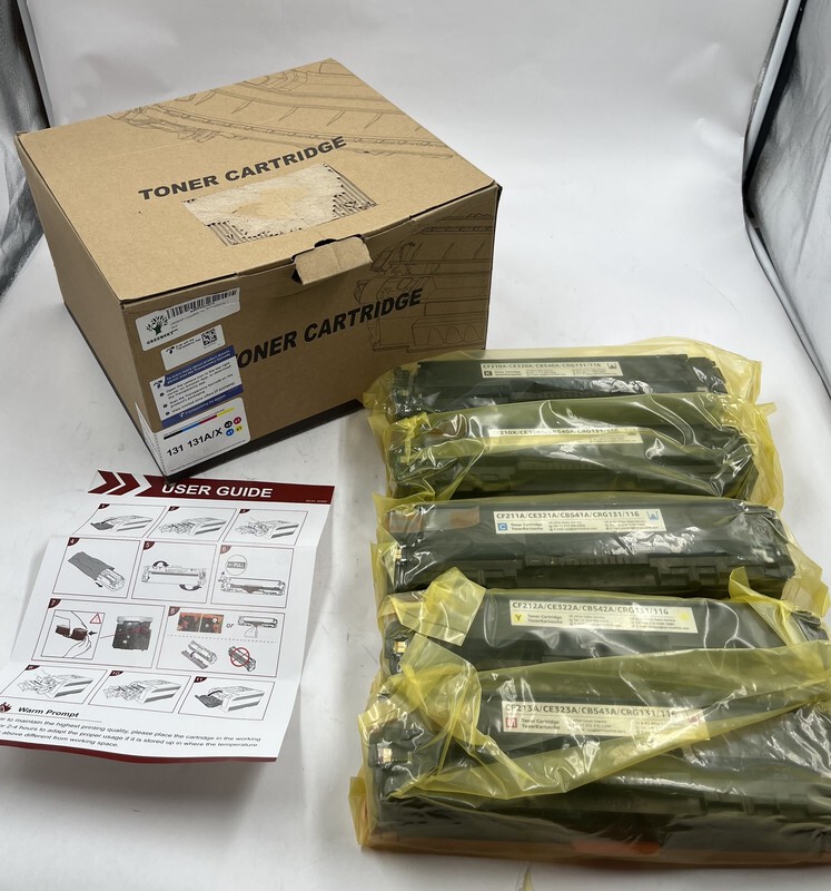 GREENSKY 5 PACK TONER CARTRIDGE REPLACEMENT 125A/128B/131/131A/X