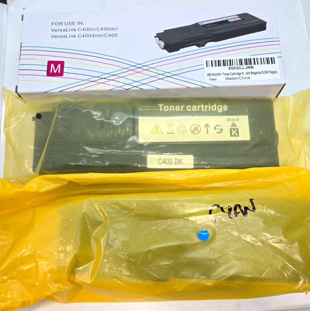 [LOT OF 3] Replacement Toner for Xerox VersaLink C400/C405  FAST  a