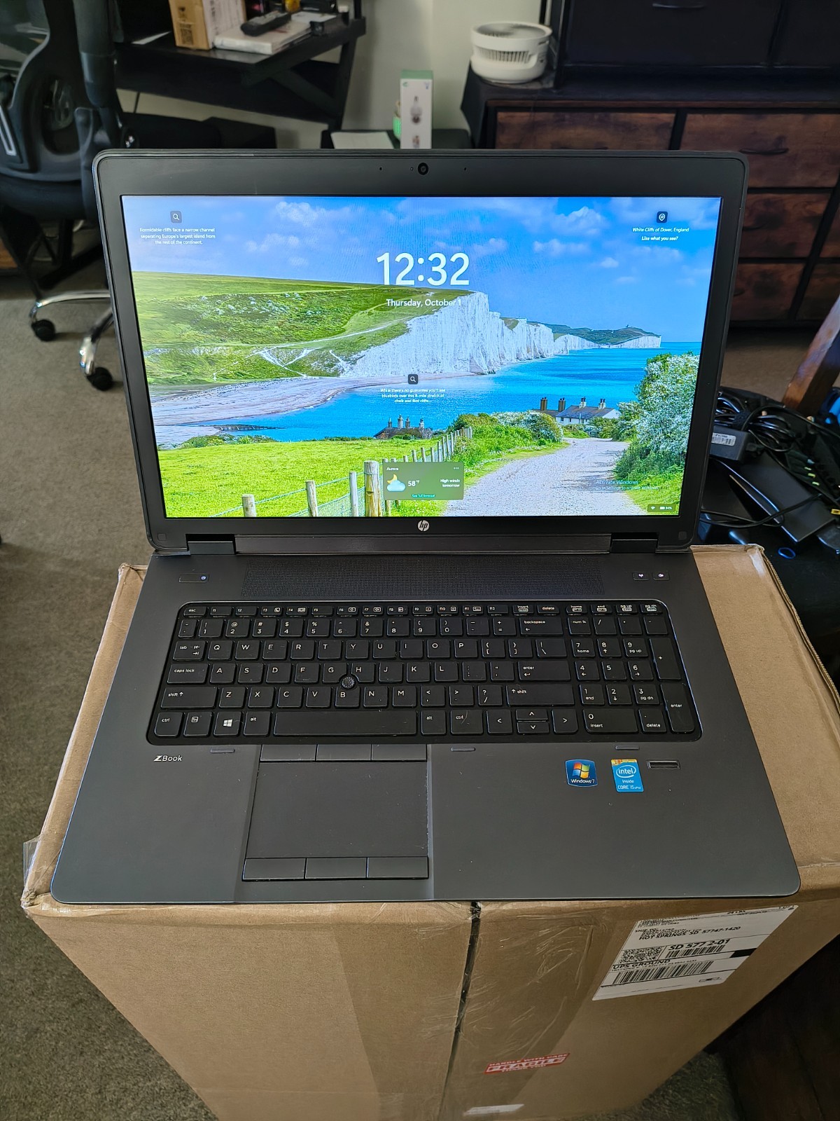 HP ZBook 17 G2 Core i5 4340M@2.9GHz 16GB 250GB SSD+1TB HDD Nvidia Quadro K3100M