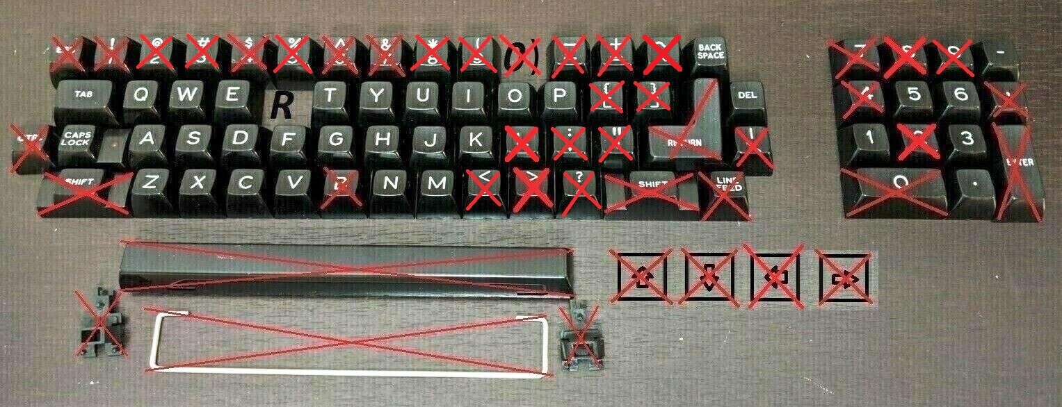Kaypro 2 II 4 IV 2X 10 Black Keyboard Key cap Keycap Low Cost