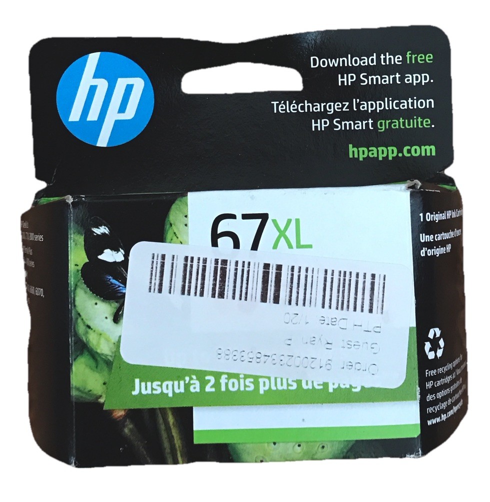 Genuine HP 67XL Tri-Color Ink Cartridge-New-Exp.MAR 2026