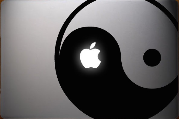 Yinyang Yin Yang Ying Yang Apple Macbook Laptop Air Pro Decal Sticker Skin Vinyl