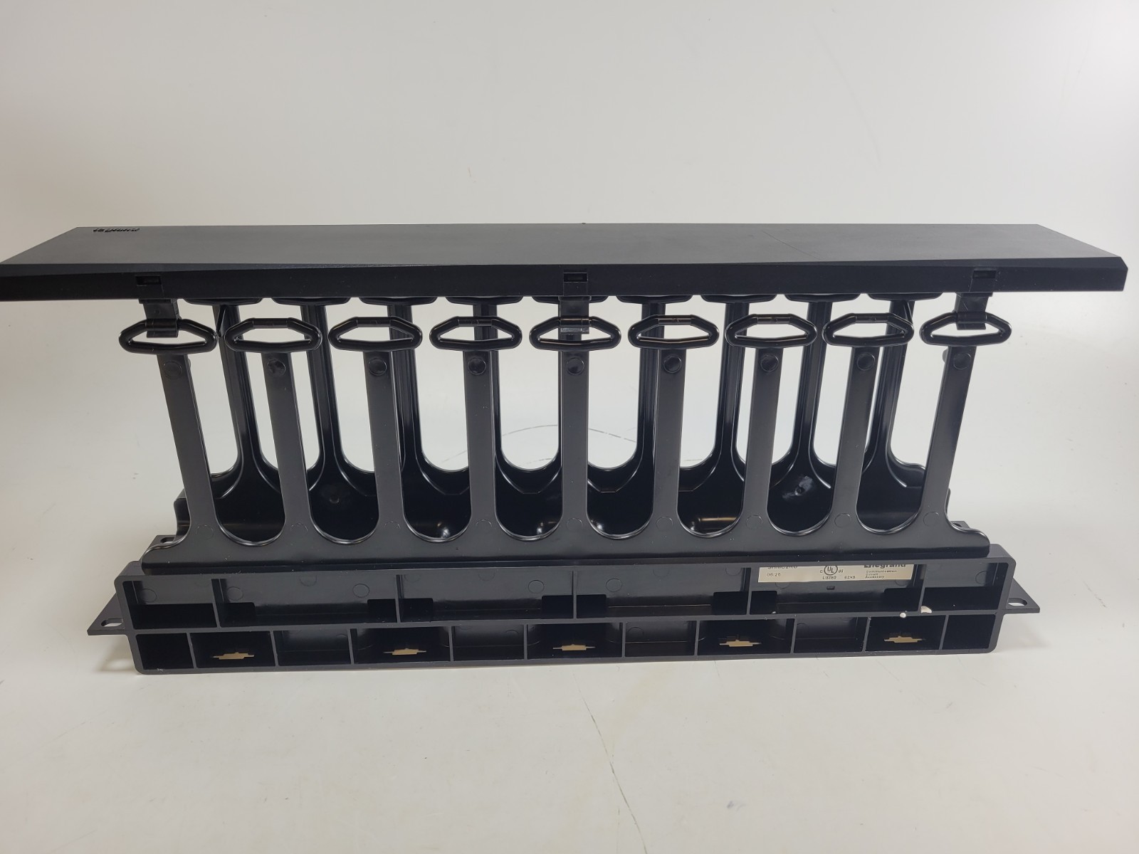 Legrand SHMC2RU 2RU Horizontal Cable Management Duct Panel Black