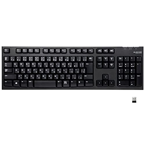 Elecom Wireless Keyboard [2.4GHz ? USB] 2.4GHz wireless full keyboard (black)