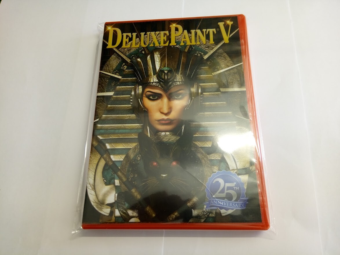 Amiga Deluxe Paint V - NEW ARTWORK - 'BOXED' 25th  CD-ROM Deluxe Paint 5 DPaint 