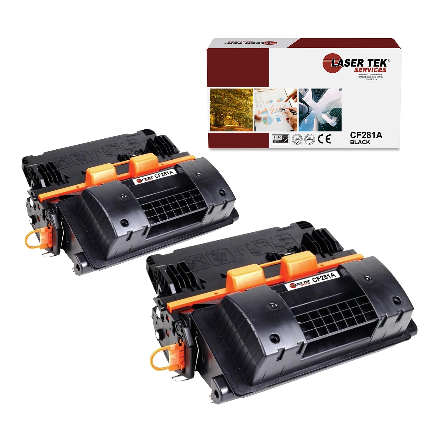 LTS 81A CF281A Black Compatible for HP LaserJet MFP M630h M630dn Toner 2PK
