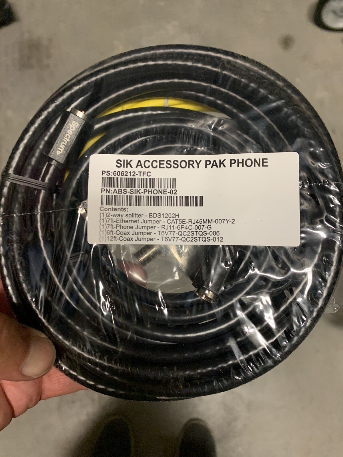New SIK Accessory Pack HSD for Data, 6ft and 12ft Coax, 7ft ethernet, splitter