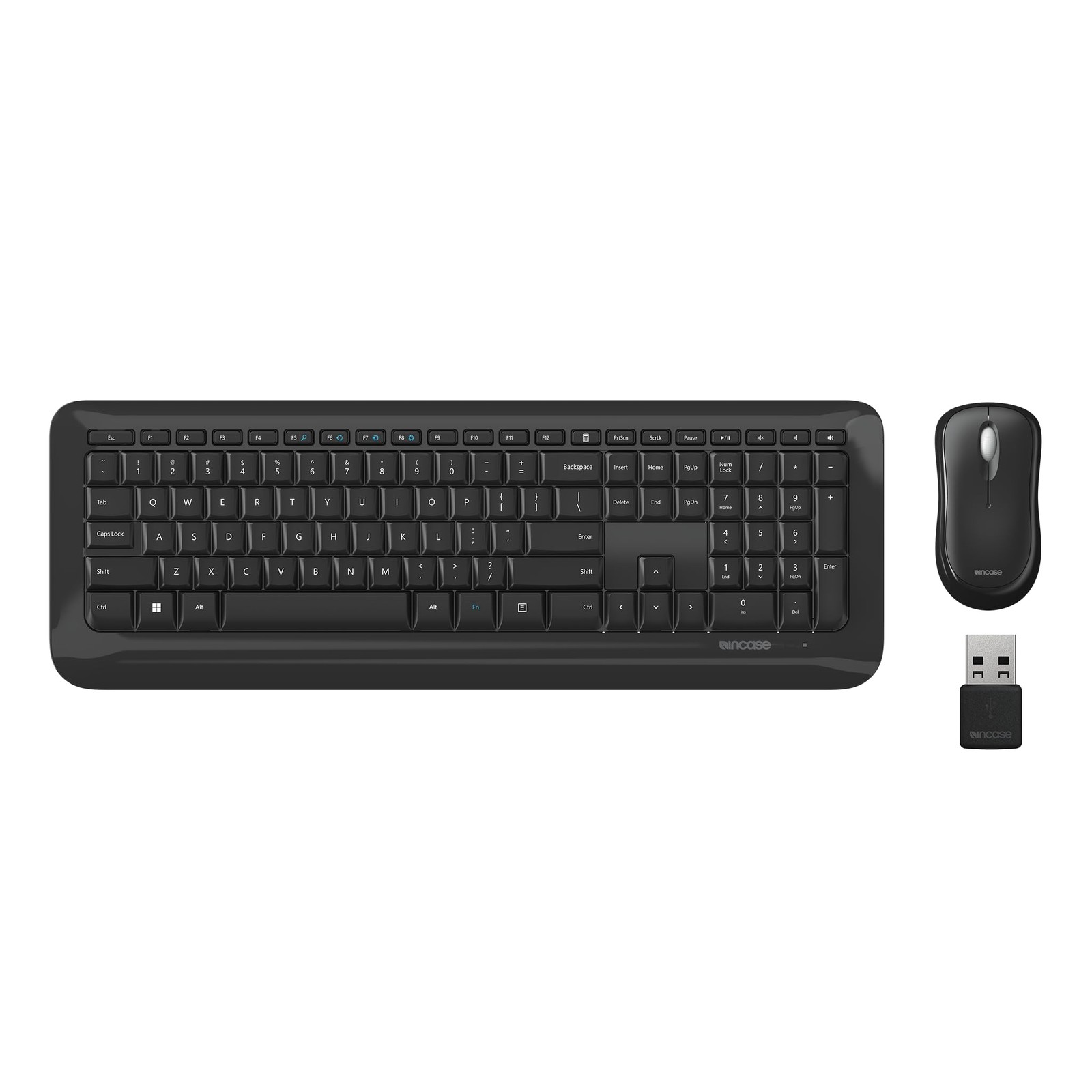 Incase Desktop 850 Keyboard & Mouse Set Wireless AES 128-Bit Black