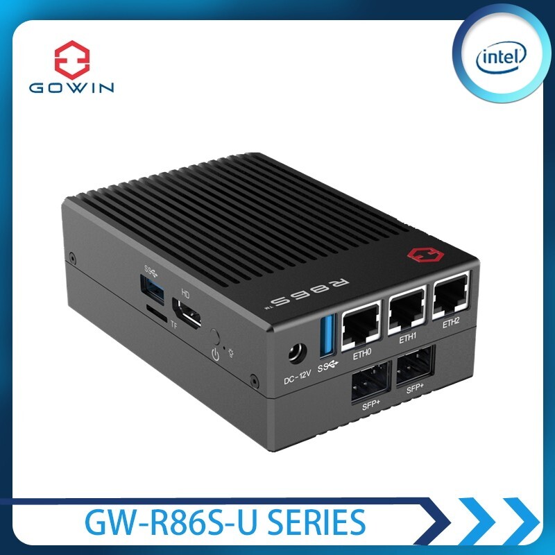 GW R86S-U  Intel Mini PC Host Soft Router Routing Openwrt Linux Windows