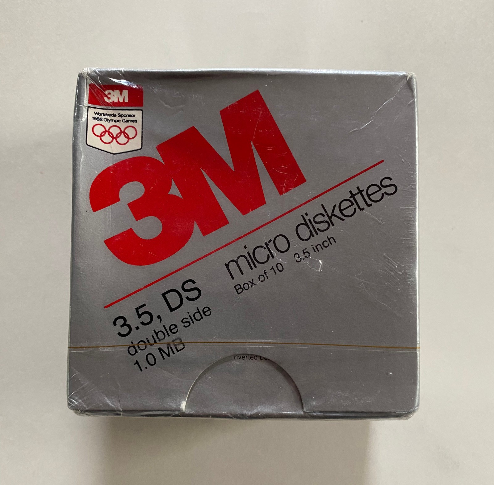 3M DS 3.5" FLOPPY DISKS 10-PACK MICRO DISKETTES DOUBLE SIDED 1.0 BM - JAPAN 1987