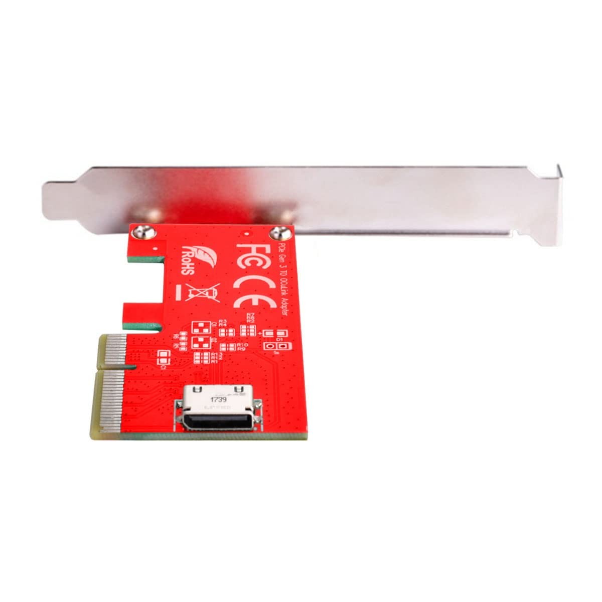 CY Adapter PCI-E 4.0 Express 4.0 x4 to Oculink Internal SFF-8612 SFF-8611 Hos...