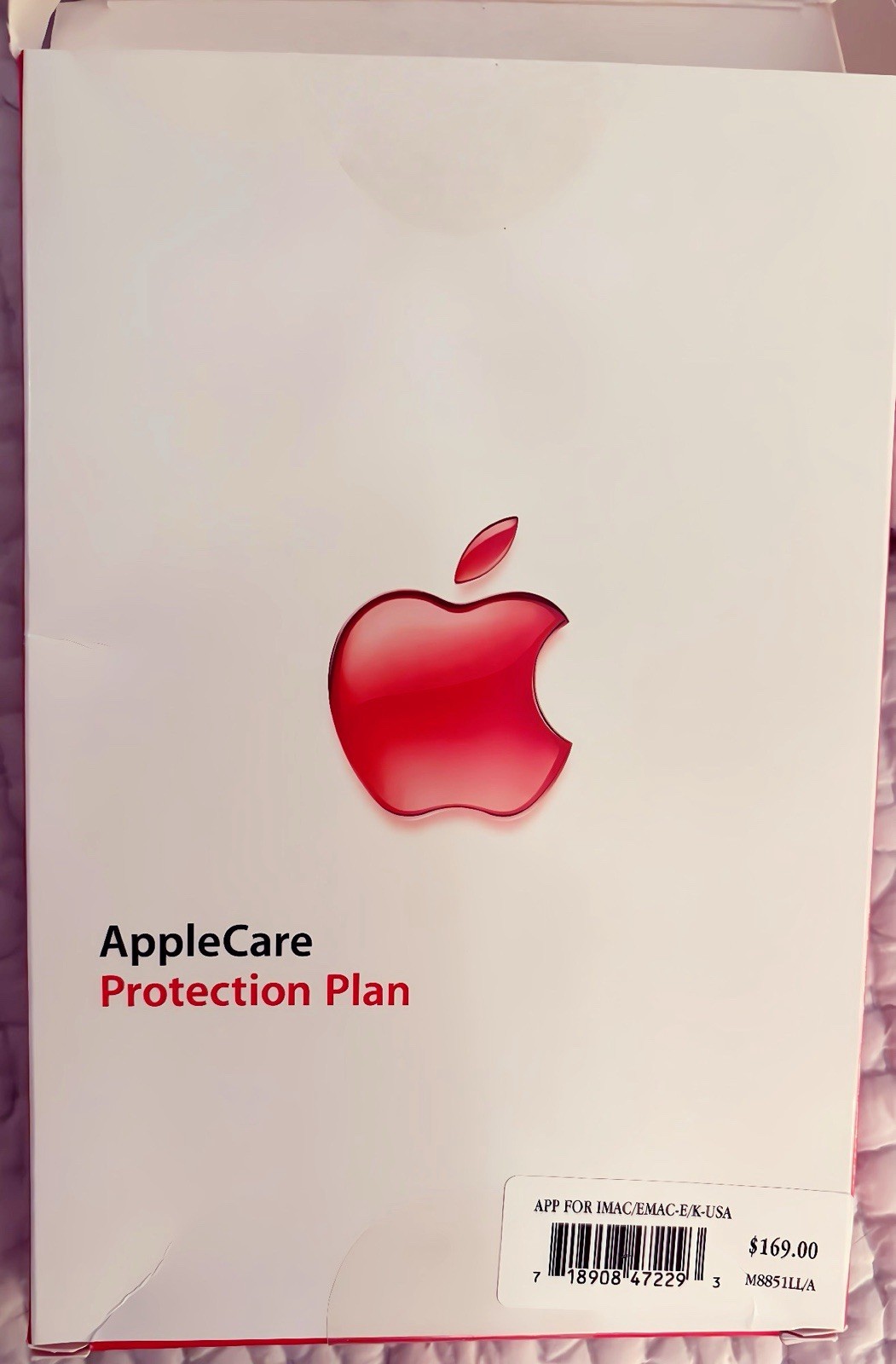 Vintage 2000  Apple Care Protection Plan M7812LL/B For IMac OEM Retail