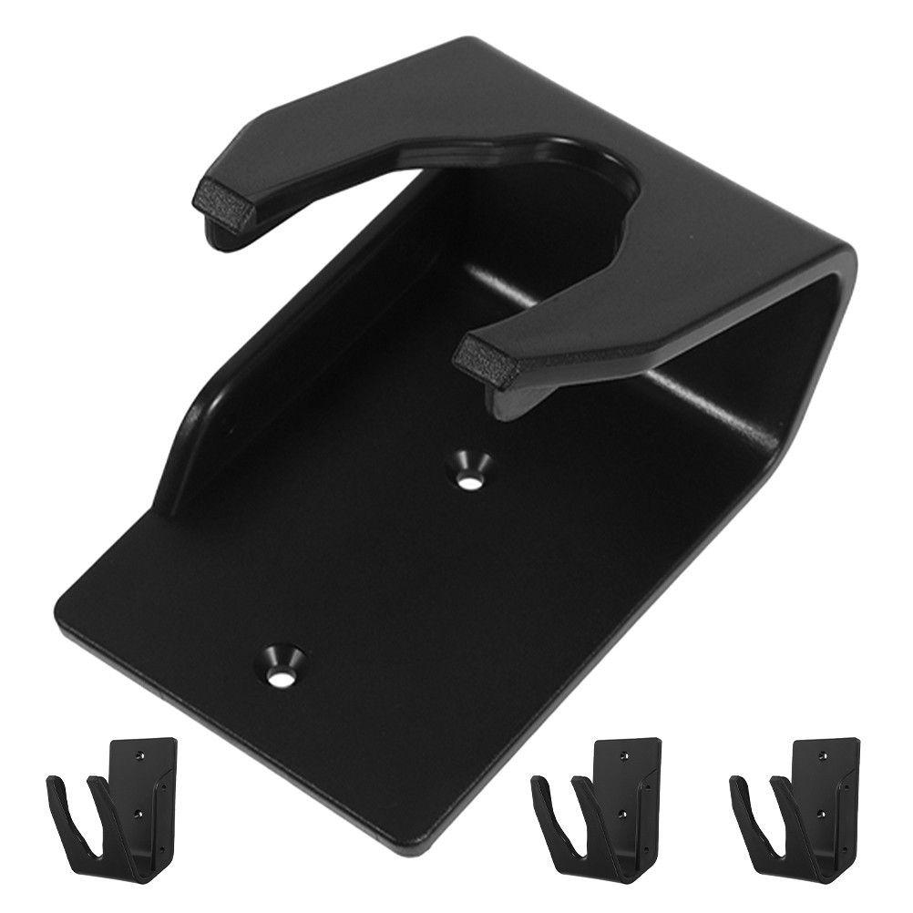 Black Plastic Handheld Scanner Bracket Wall Mount with Adjustable Angle for Home