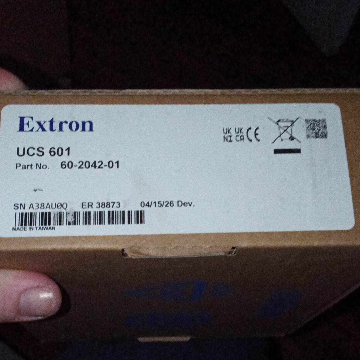 Extron UCS 601 Pro 4K USB-C 10G Dock (P/N: 60-2042-01)