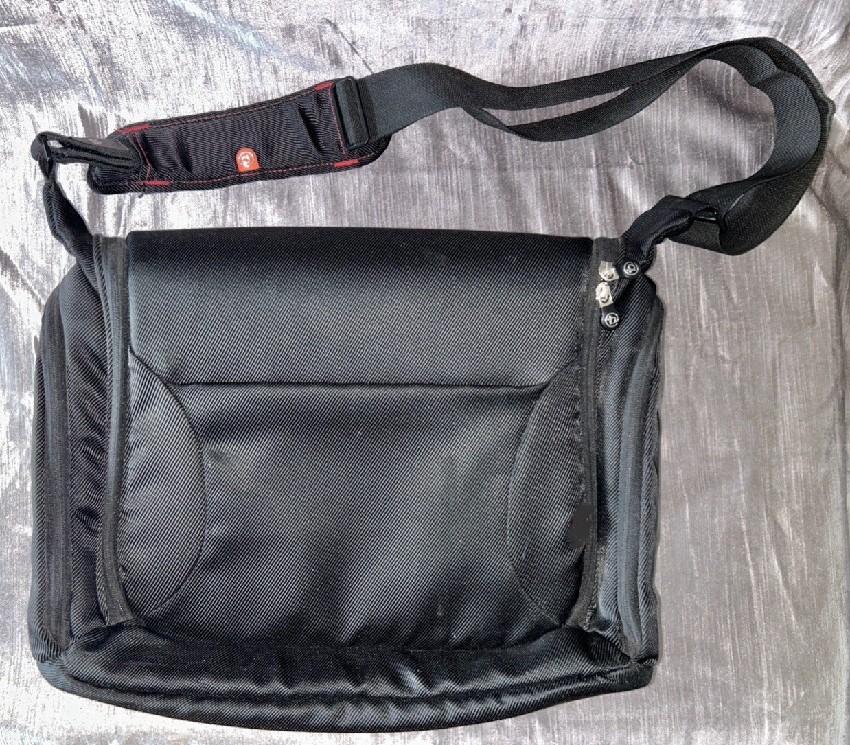 BOOQ MAMBA 16”x12”Courier BLACK Padded LAPTOP Shoulder MESSENGER Crossbody BAG