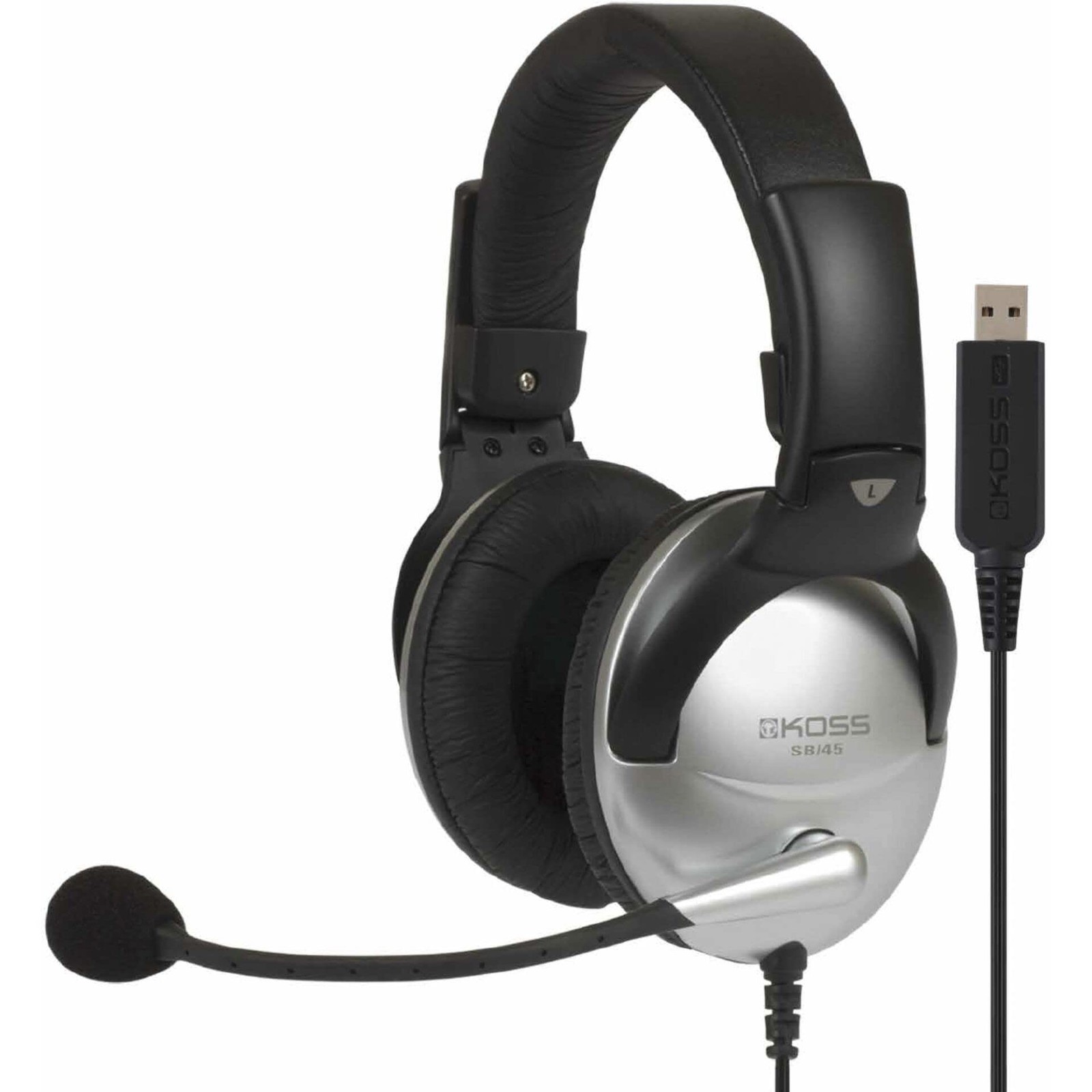 Multimedia Stereo Headphone with USB Plug (SB45 USB),Red