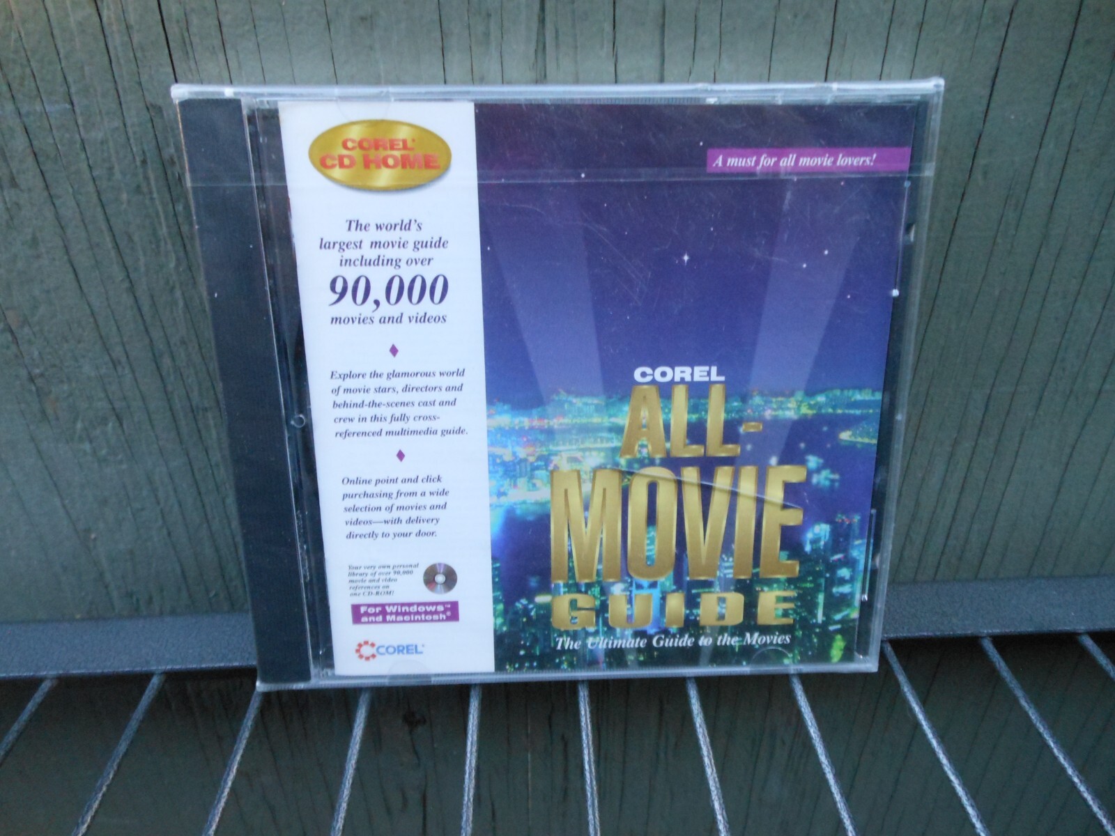 1995 Corel All-Movie Guide The Ultimate Guide to the Movies Windows & Mac CD-ROM