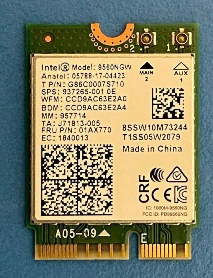 FUJITSU U729x U749 U759 Q739 T939 WLAN WiFi Card 9560NGWG.NV BT 5.0