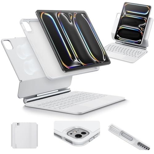 Esr Ipad Pro 11" M5 M4 Keyboard Case Trackpad Magnetic Stand White