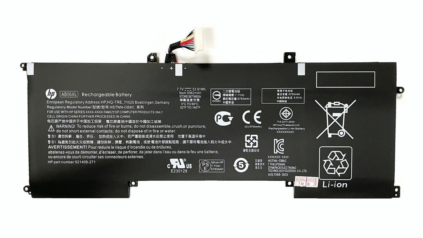 Genuine Battery AB06XL For HP Envy 13-AD000 13-AD192ND HSTNN-DB8C 921408-2C1 New