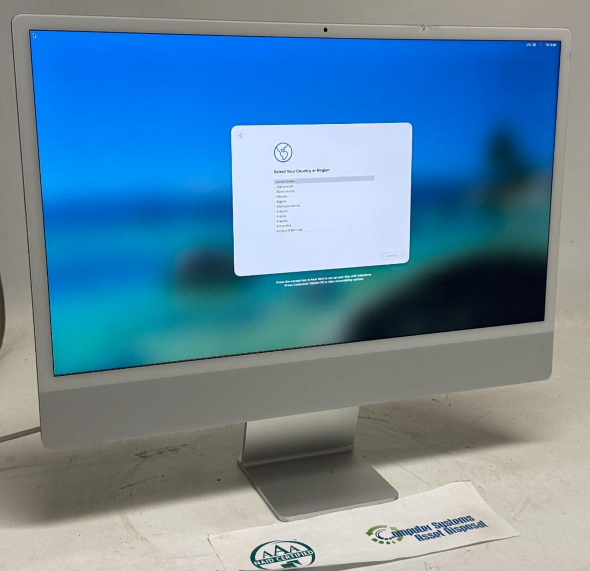 Apple iMac A2438 24" (M1 8CPU/8GPU - 16GB RAM - 256GB SSD - macOS 26)